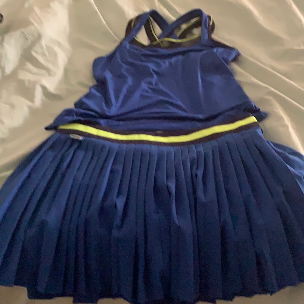 Lacoste tennis skirt size 40 with Lucky in Love Tennis Top - looks like size sm